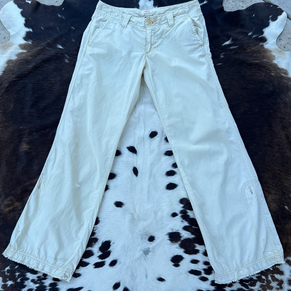 American Eagle Outfitters “Sun Wash” Light Yellow Low Rise Pants